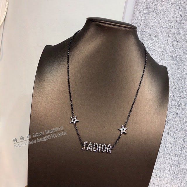 Dior飾品 迪奧經典熱銷款項鏈 2020年早春新品 五角星JADIOR字母項鏈  zgd1176